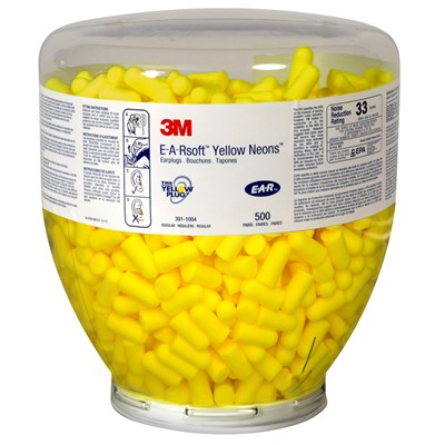 3M E-A-Rsoft Yellow Neons One Touch Refill 391-1004