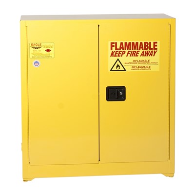 Cabinet Safety Flammable 30gal YLW - EGL-3010