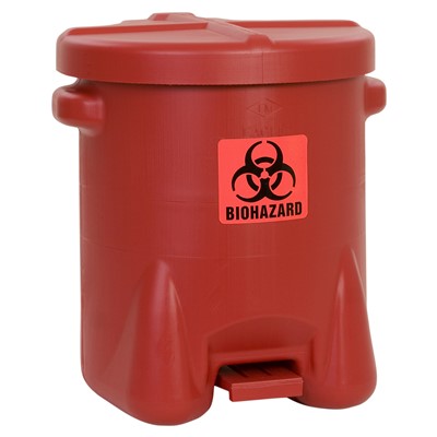 Eagle BioHazardous Waste Polyethylene 14 Gallon Can 947BIO