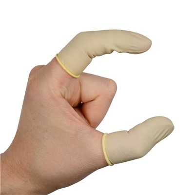 - ISO 5 Latex Finger Cots NAT