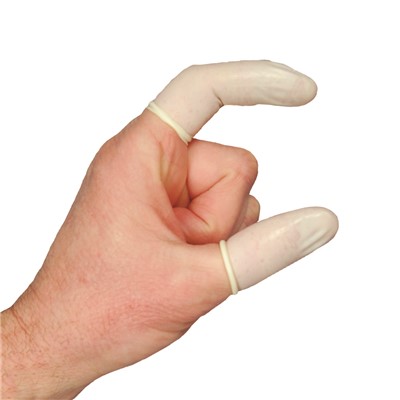 - ISO 5 Nitrile Finger Cots WHT
