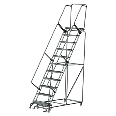 Rolling Ladder 11 Step w/Handrails - GAR-FS113214-G