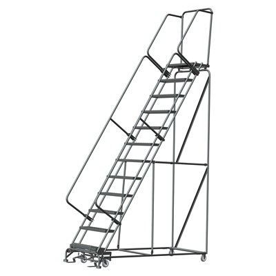 Ballymore Rolling Ladder with 12 Preforated Tread Steps FS123214P