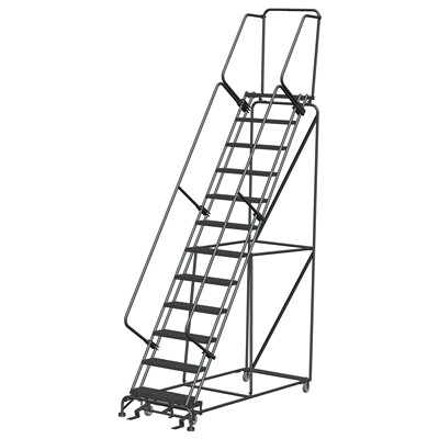 Ballymore Rolling Ladder with 12 Expanded Metal Tread Steps FS123214-X