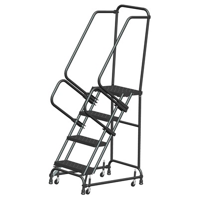 Ballymore Rolling Ladder with 4 Perforated Tread Steps FSH418-P