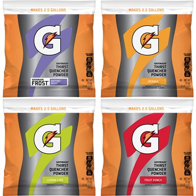 Gatorade Assorted Flavors Powder Concentrate Case of 32