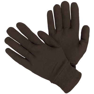 - Reversible Brown Jersey Gloves
