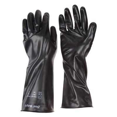 - Showa Chemical Protection Black Butyl Gloves