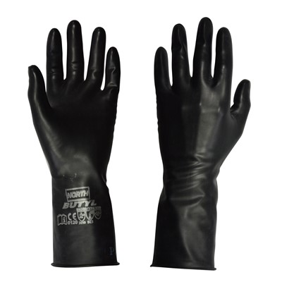 - North Butyl Unsupported Black Gloves