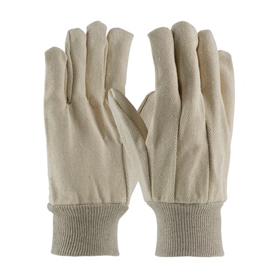 Ribbed Cotton Canvas Knitwrist Gloves - Box of 12 Pair