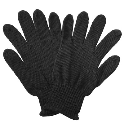 Gloves Knit Wool/Acrylic BLK - GCK-WK18A