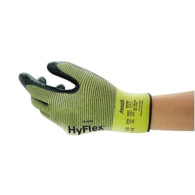 - Ansell HyFlex 11-510 Nitrile Coated Cut Resistant Gloves