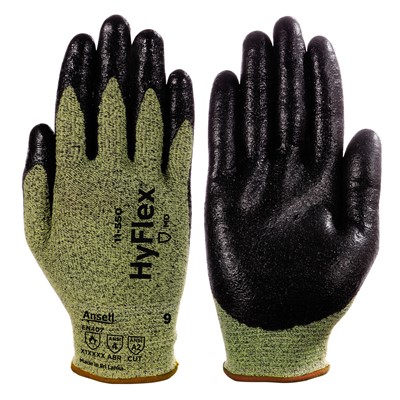 - Ansell HyFlex 11-550 Nitrile Coated Cut Resistant Gloves