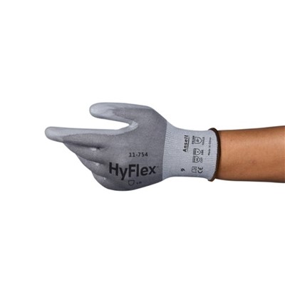 - Ansell HyFlex 11 754 Polyurethane Coated Cut Resistant Touch Compatibility Gloves