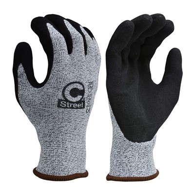 C Street 654-LG Foam Nitrile Coated A4 Cut Resistant Gloves
