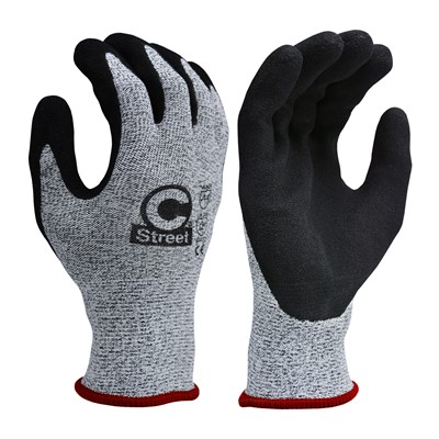 C Street 654-SM Foam Nitrile Coated A4 Cut Resistant Gloves