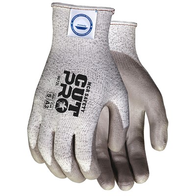 MCR Safety Cut Pro Dyneema PU Coated A3 Cut Resistant Gloves 9672-LG