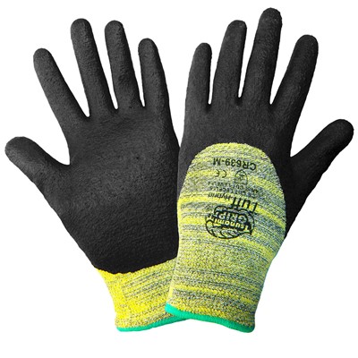 Global Glove Tsunami Grip Nitrile Coated A4 Cut Resistant Gloves CR639-11