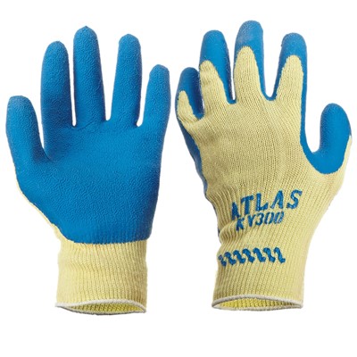 Showa ATLAS 10 Gauge Rubber Coated A3 Cut Resistant Gloves KV300A-09
