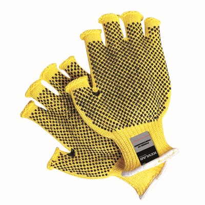 Reversible Fingerless Dotted A3 Cut Resistant Gloves MKDDNF-LG