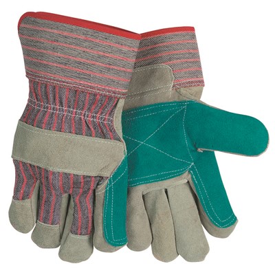 MCR Safety Jointed Double Leather Palm Work Gloves 1211J