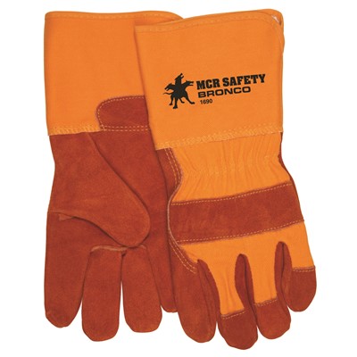 MCR Safety Bronco Select Palm Leather Gloves 1690