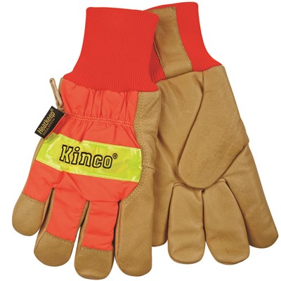- Kinco® 1938KW Reflective Leather Palm Gloves