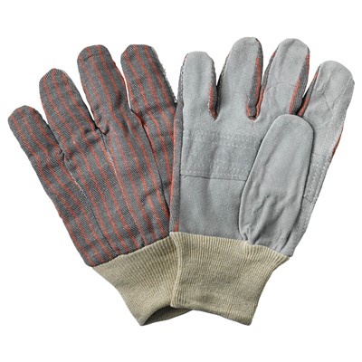 Economy Clute Pattern Leather Patch Palm Large Work Gloves