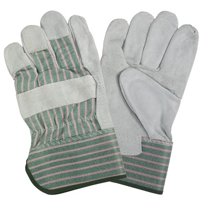 C Street Gunn Pattern Leather Palm Gloves