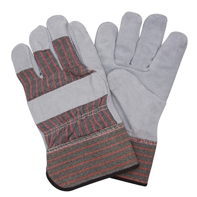 Fleece Lined Gunn Pattern Leather Palm Gloves