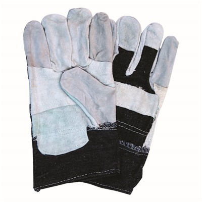 Economy Gunn Pattern Patch Palm Leather Gloves 7220