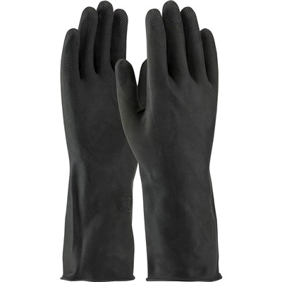 PIP Assurance Unsupported Black Latex Gloves 48-L300K-XL