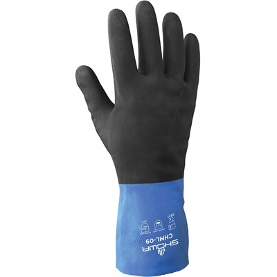 - Showa Chem Master Neoprene/Latex Gloves BLK