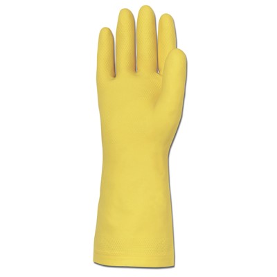 12" Mapa Sure-Grip 20mil Size 9 Yellow Latex Gloves 201039