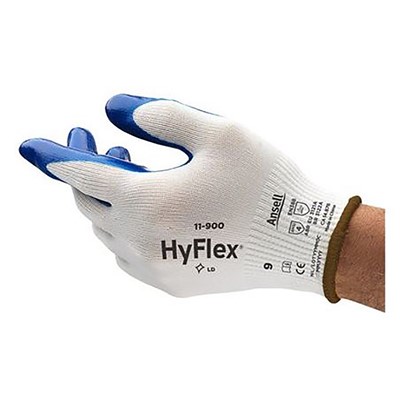 Ansell HyFlex 11-900-08 Oil Repellent Nitrile Coated Gloves