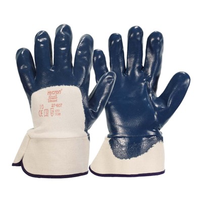 - Ansell Hycron 27 607 Nitrile Coated Gloves