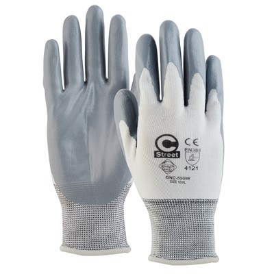 - C Street 55GW Nitrile Coated Gloves