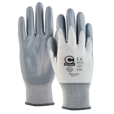 C Street Nitrile Coated Gloves 55GW-9