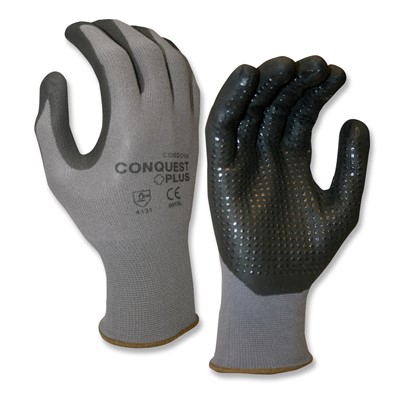 - Cordova Conquest Plus Nitrile Coated Dotted Gloves
