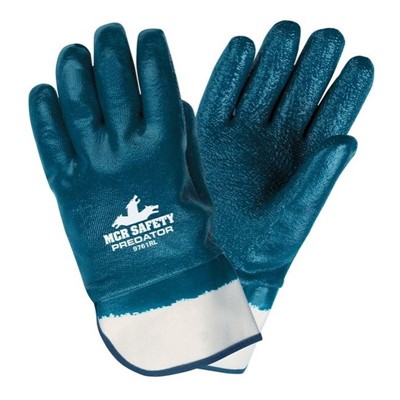 MCR SafetyPredator Series Fully Rough Nitrile Coated Work Gloves 9761R