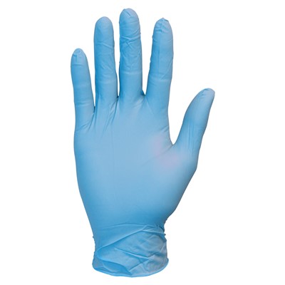 Box of 100 Powder Free 4mil Disposable Blue Nitrile Gloves 4015-LG