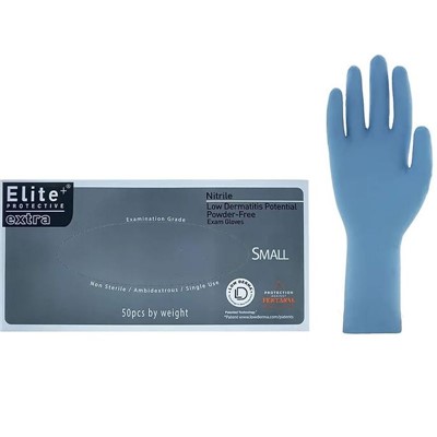 Gloves Nitrile Exam 8mil EC PF BLU MD - GNI-8720-MD