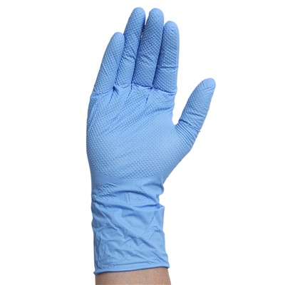 - Akers PF Nitrile Ultimate Grip Disposable Gloves