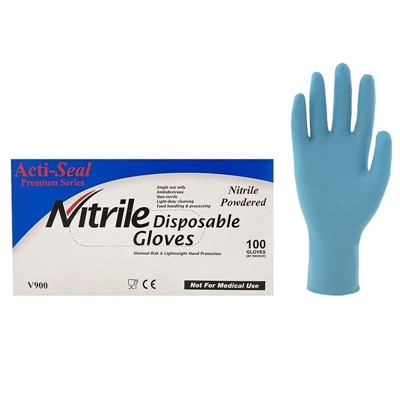 - Johnson Wilshire Acti Seal V900 Nitrile Disposable Gloves