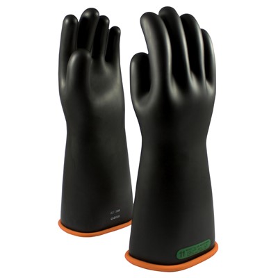 - PIP Novax Class 3 Rubber Insulating Gloves BLK ORG