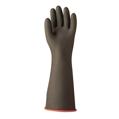 Work Force Size 11 Black Rubber Gloves R508C-11