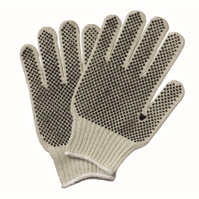 - C Street Reversible String Knit Plastic Dot Gloves