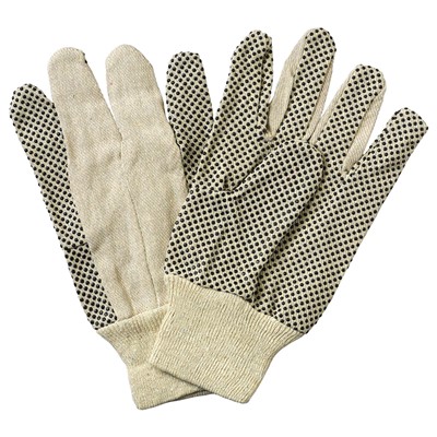 Dotted Cotton Canvas Gloves GPD-8-LG