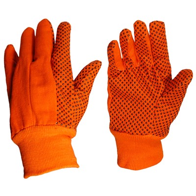 Dotted Cotton Canvas Hi-Viz Gloves 2710
