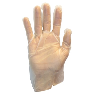 - Safety Zone PF Clear Hybrid Polyethylene Disposable Gloves - 2Mil